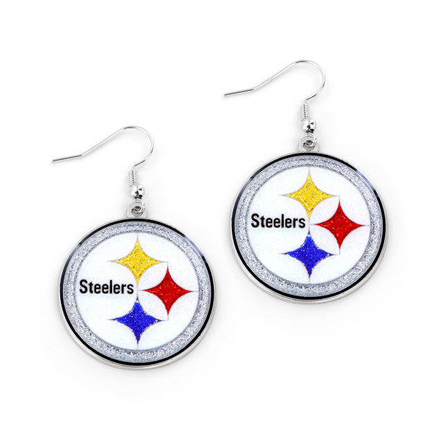 Pittsburgh Steelers Earrings Glitter Dazzle