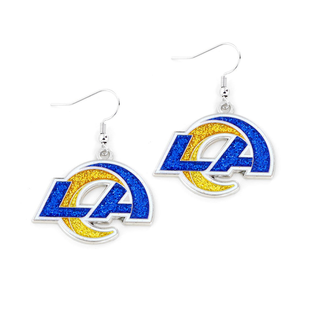 Los Angeles Rams Earrings Glitter Dazzle