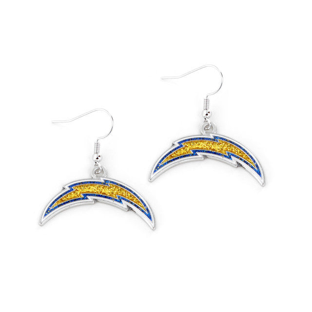 Los Angeles Chargers Earrings Glitter Dazzle