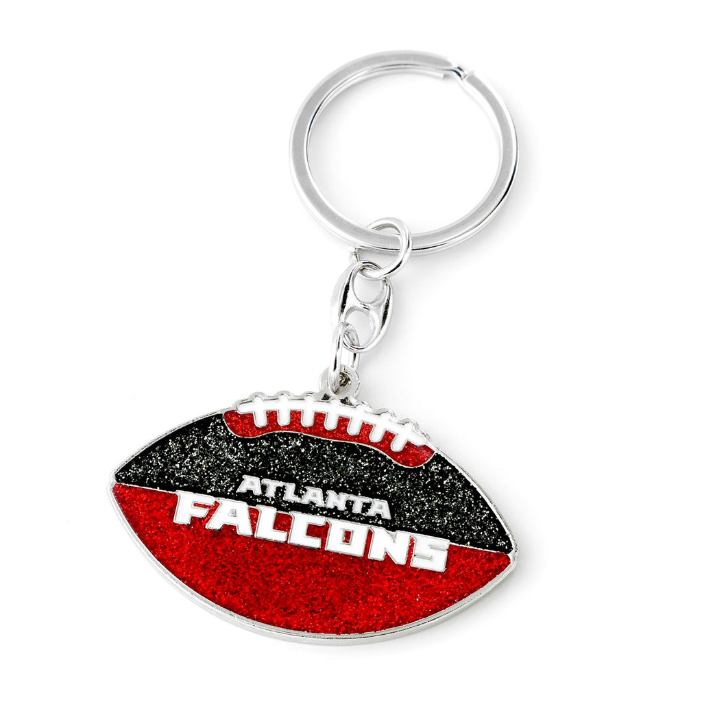Atlanta Falcons Keychain Football Glitter