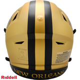 New Orleans Saints Helmet Riddell Authentic Full Size SpeedFlex Style Rave Alternate