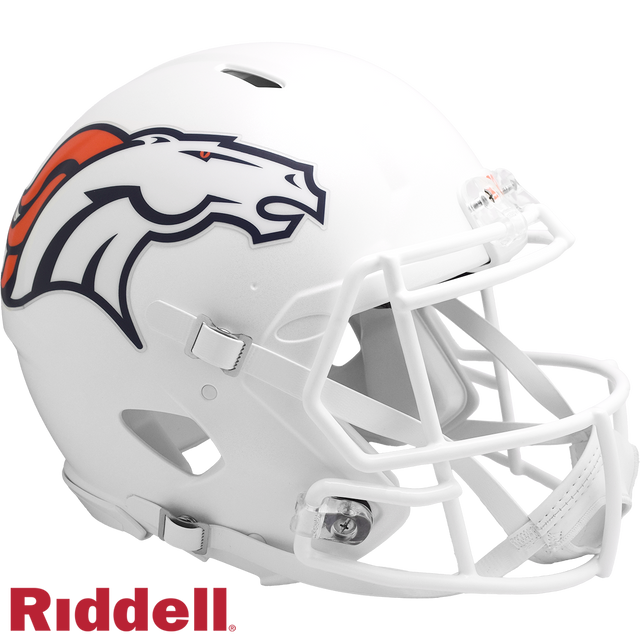 Denver Broncos Helmet Riddell Authentic Full Size Speed Style On-Field Alternate 2024
