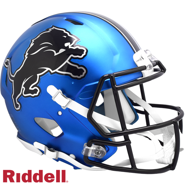 Detroit Lions Helmet Riddell Authentic Full Size Speed Style On-Field Alternate 2024