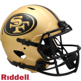 San Francisco 49ers Helmet Riddell Authentic Full Size Speed Style Rave Alternate
