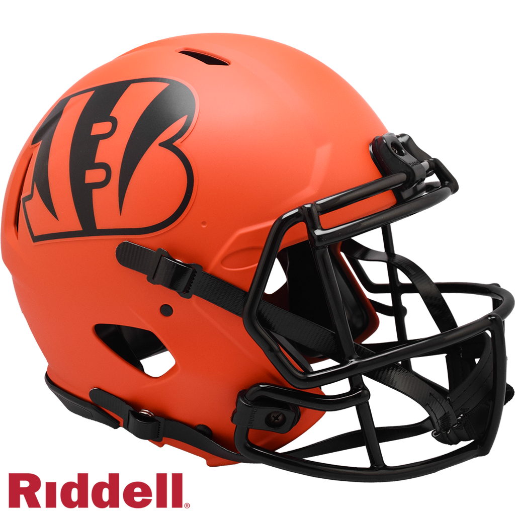 Cincinnati Bengals Helmet Riddell Authentic Full Size Speed Style Rave Alternate