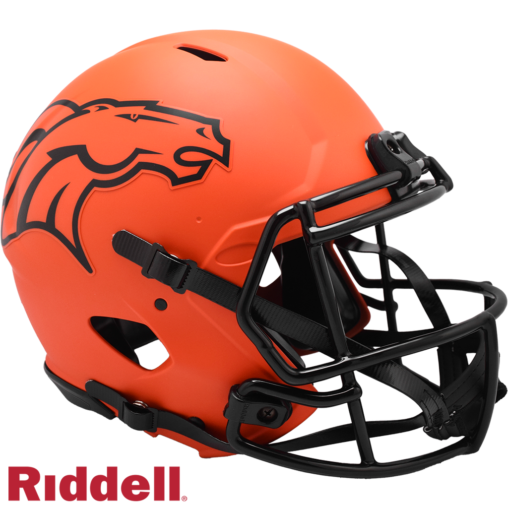 Denver Broncos Helmet Riddell Authentic Full Size Speed Style Rave Alternate