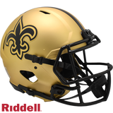 New Orleans Saints Helmet Riddell Authentic Full Size Speed Style Rave Alternate