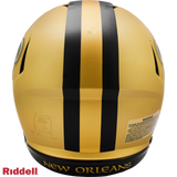 New Orleans Saints Helmet Riddell Authentic Full Size Speed Style Rave Alternate