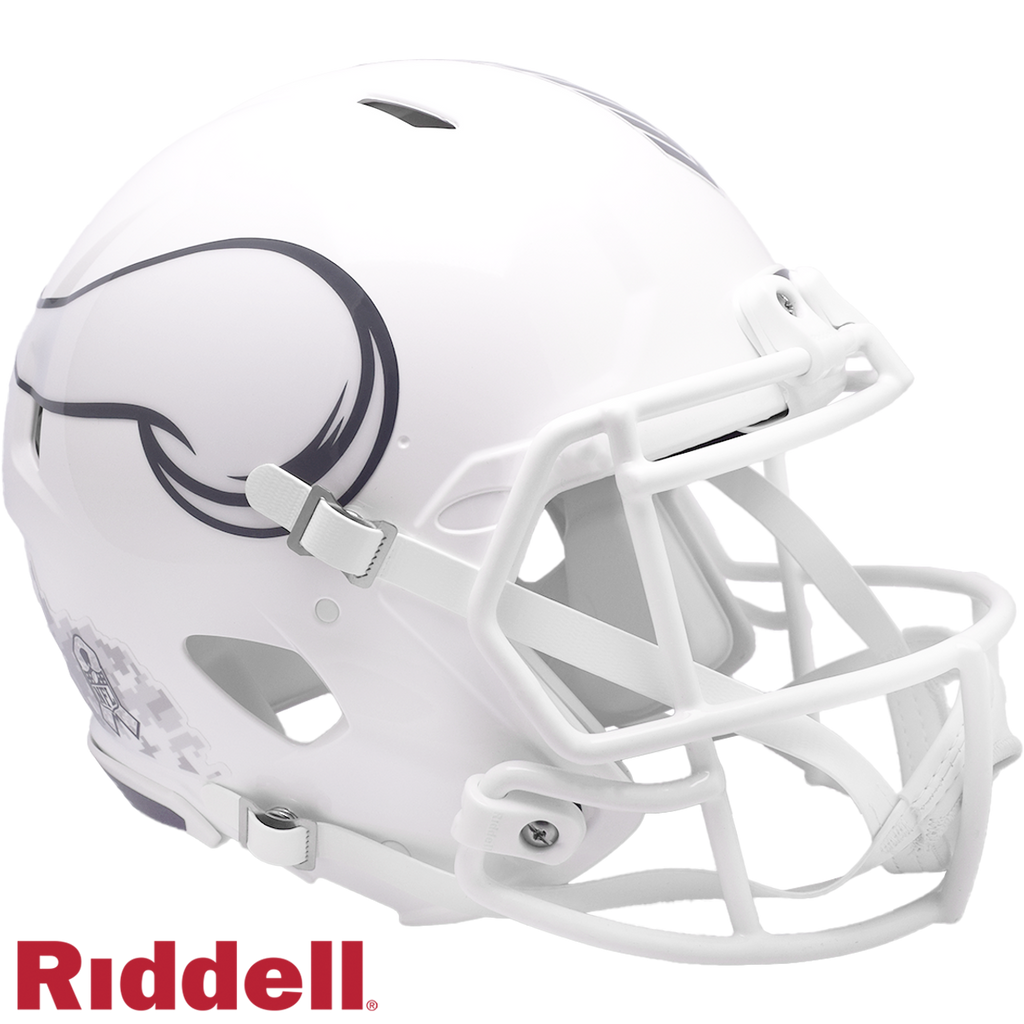 Minnesota Vikings Helmet Riddell Authentic Full Size Speed Style Salute To Service 2024