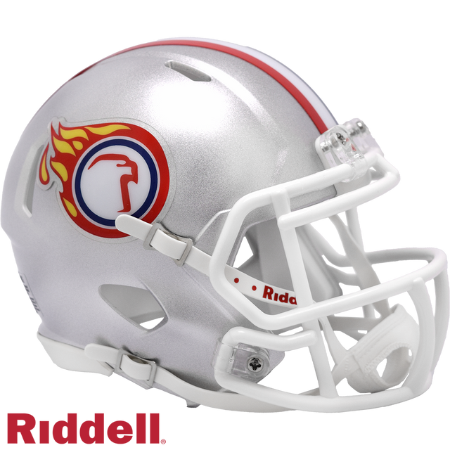 Liberty Flames Helmet Riddell Replica Mini Speed Style Silver Eagle Design