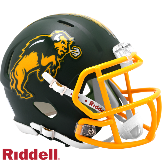 North Dakota State Bison Helmet Riddell Replica Mini Speed Style Harvest Design