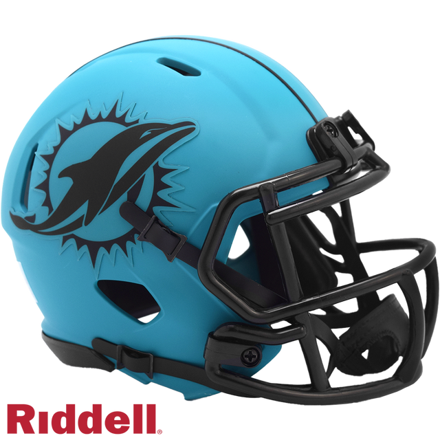 Miami Dolphins Helmet Riddell Replica Mini Speed Style Rave Alternate
