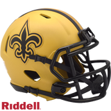 New Orleans Saints Helmet Riddell Replica Mini Speed Style Rave Alternate