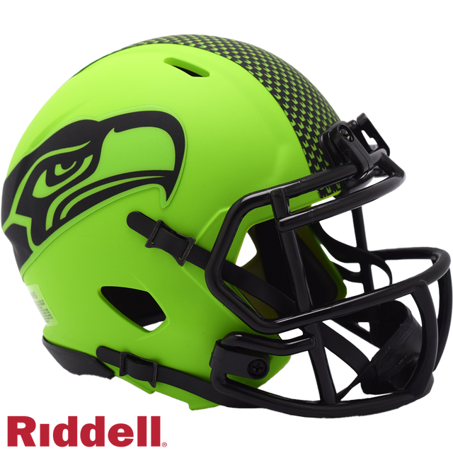 Seattle Seahawks Helmet Riddell Replica Mini Speed Style Rave Alternate