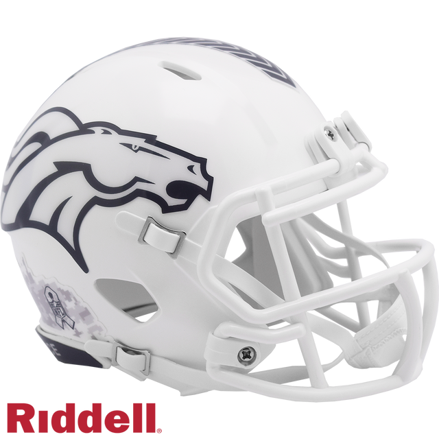Denver Broncos Helmet Riddell Replica Mini Speed Style Salute To Service 2024