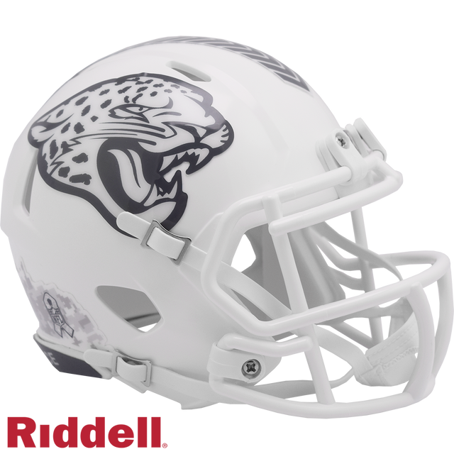 Jacksonville Jaguars Helmet Riddell Replica Mini Speed Style Salute To Service 2024