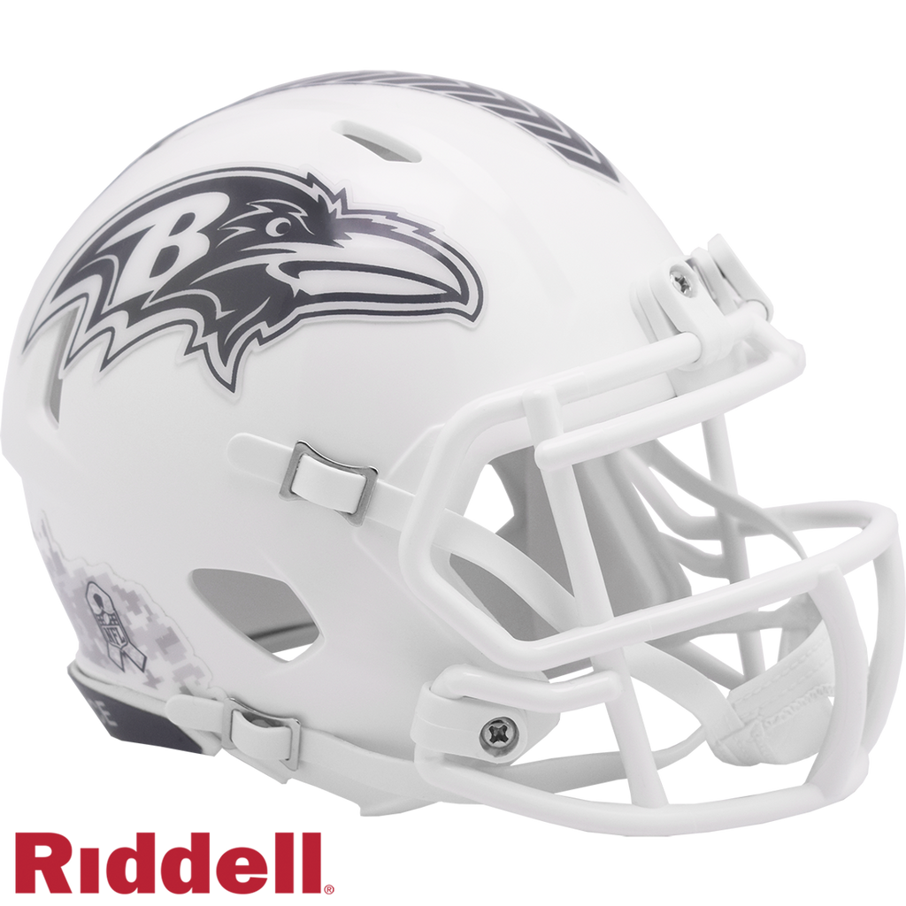 Baltimore Ravens Helmet Riddell Replica Mini Speed Style Salute To Service 2024