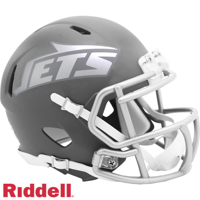 New York Jets Helmet Riddell Replica Mini Speed Style Slate Alternate 2024