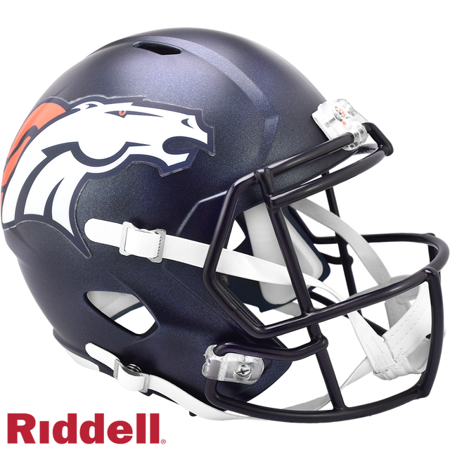 Denver Broncos Helmet Riddell Replica Full Size Speed Style 2024