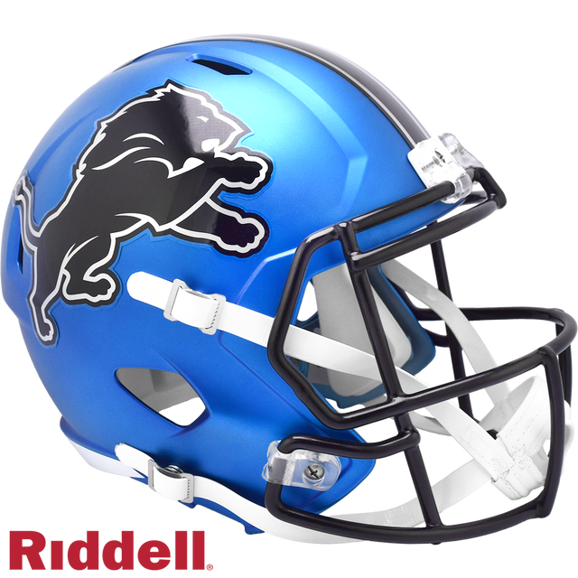 Detroit Lions Helmet Riddell Replica Full Size Speed Style On-Field Alternate 2024