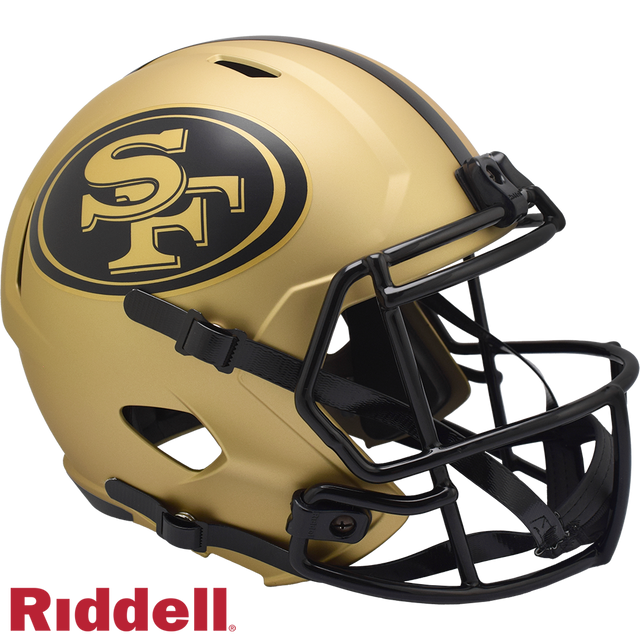 San Francisco 49ers Helmet Riddell Replica Full Size Speed Style Rave Alternate