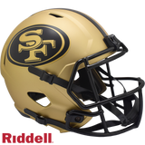 San Francisco 49ers Helmet Riddell Replica Full Size Speed Style Rave Alternate
