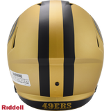 San Francisco 49ers Helmet Riddell Replica Full Size Speed Style Rave Alternate