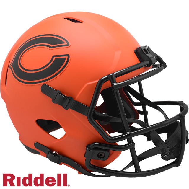 Chicago Bears Helmet Riddell Replica Full Size Speed Style Rave Alternate