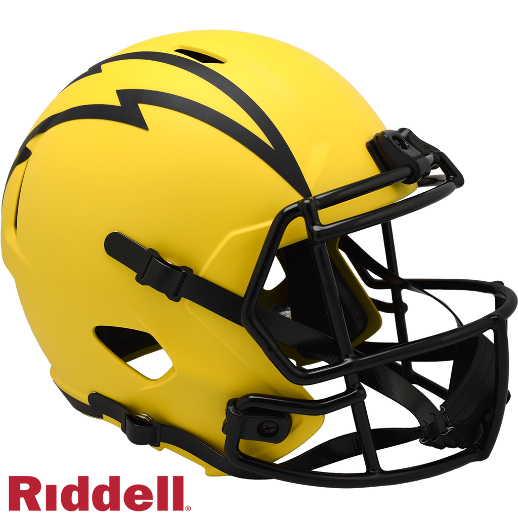 Los Angeles Chargers Helmet Riddell Replica Full Size Speed Style Rave Alternate