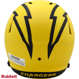 Los Angeles Chargers Helmet Riddell Replica Full Size Speed Style Rave Alternate