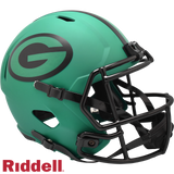 Green Bay Packers Helmet Riddell Replica Full Size Speed Style Rave Alternate