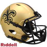 New Orleans Saints Helmet Riddell Replica Full Size Speed Style Rave Alternate
