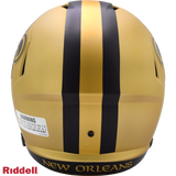 New Orleans Saints Helmet Riddell Replica Full Size Speed Style Rave Alternate
