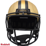 New Orleans Saints Helmet Riddell Replica Full Size Speed Style Rave Alternate
