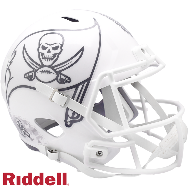 Tampa Bay Buccaneers Helmet Riddell Replica Full Size Speed Style Salute To Service 2024