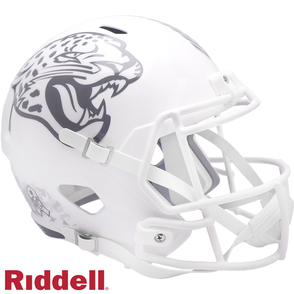 Jacksonville Jaguars Helmet Riddell Replica Full Size Speed Style Salute To Service 2024