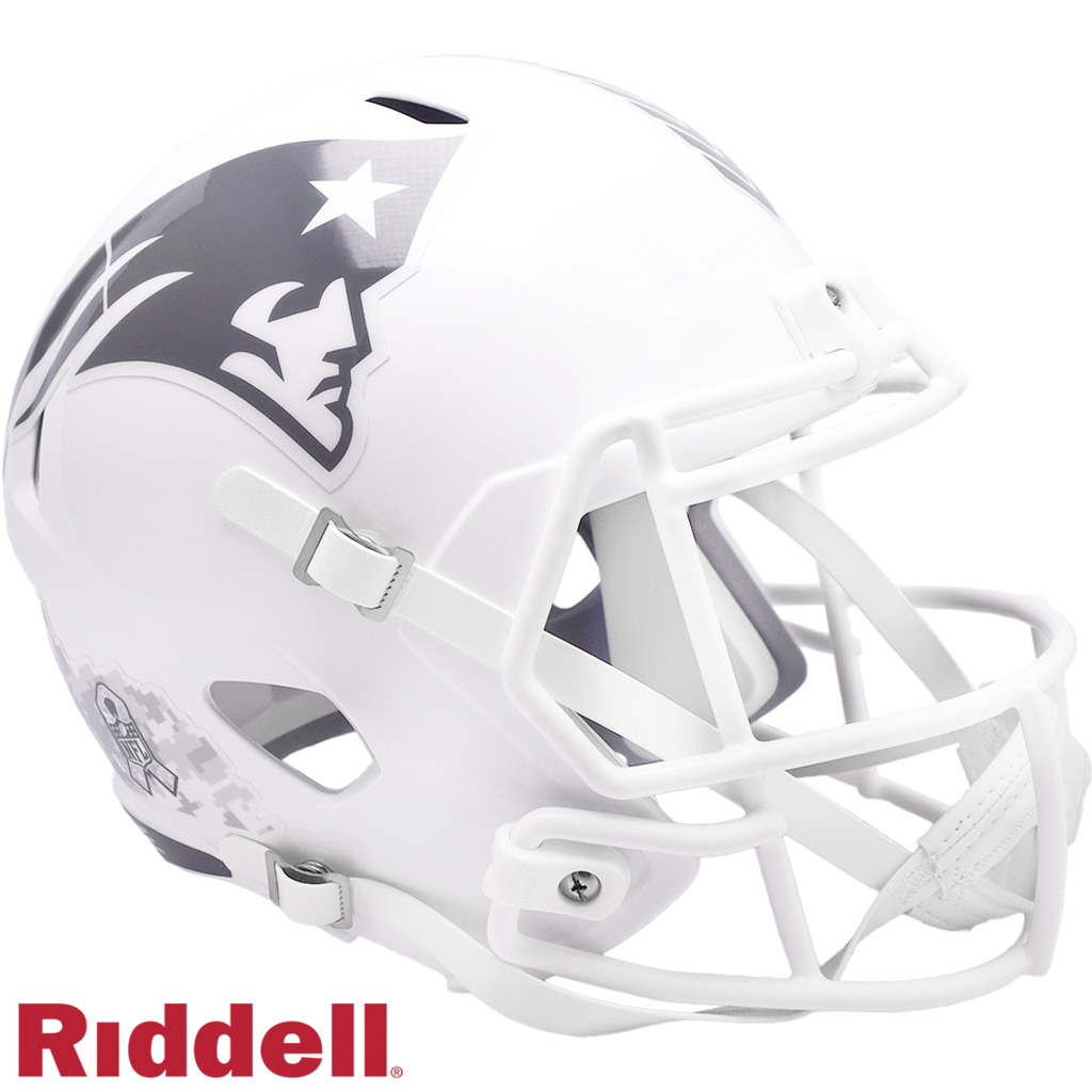 New England Patriots Helmet Riddell Replica Full Size Speed Style Salute To Service 2024