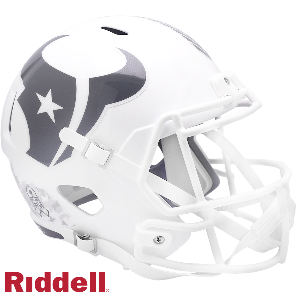 Houston Texans Helmet Riddell Replica Full Size Speed Style Salute To Service 2024