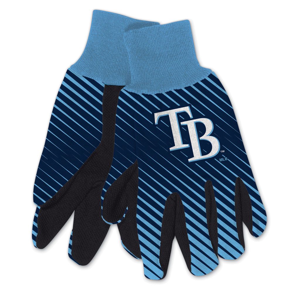 Tampa Bay Rays Gloves Two Tone Style Adult Size - Special Order