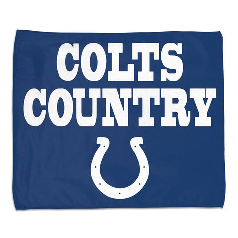 Indianapolis Colts Towel 15x18 Rally Style Full Color