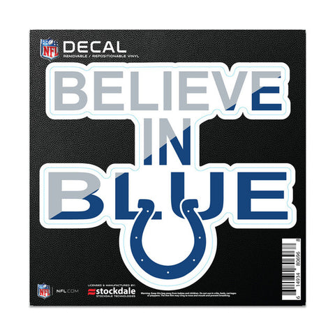 Indianapolis Colts Decal 6x6 All Surface Slogan