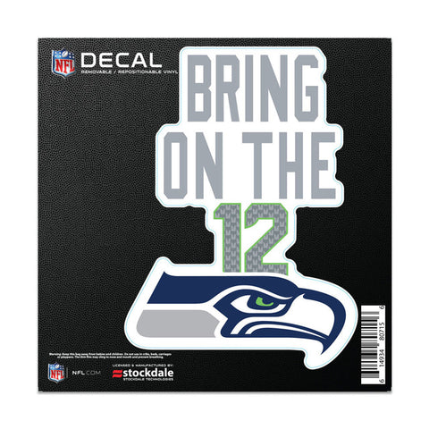 Seattle Seahawks Decal 6x6 All Surface Slogan