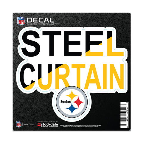Pittsburgh Steelers Decal 6x6 All Surface Slogan