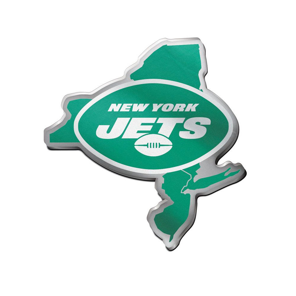 New York Jets Auto Emblem Acrylic State Shape - Special Order