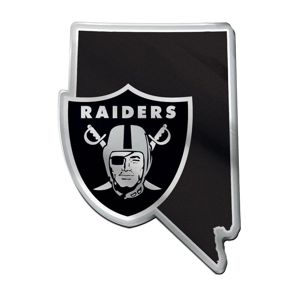 Las Vegas Raiders Auto Emblem Acrylic State Shape - Special Order