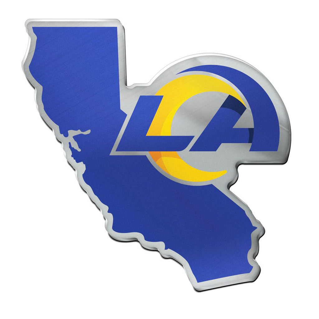 Los Angeles Rams Auto Emblem Acrylic State Shape - Special Order