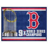 Boston Red Sox Dynasty 8x10 MLB Plush Area Rug - 87" x 117"