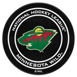 Minnesota Wild Hockey Puck Rug - 27in. Diameter