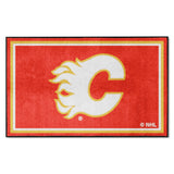 Calgary Flames 4ft. x 6ft. Plush Area Rug