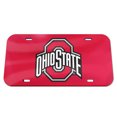 Ohio State Buckeyes License Plate Acrylic Red - Special Order